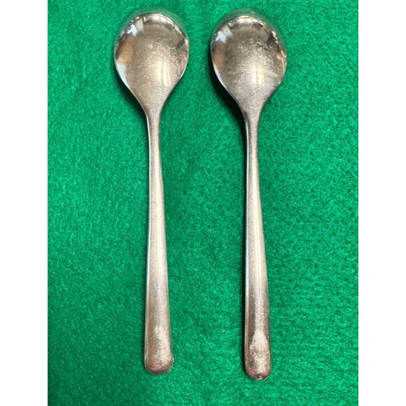 MIKASA Satin Wave Stainless Flatware Set of 2 Teaspoons - Picture 2 of 3
